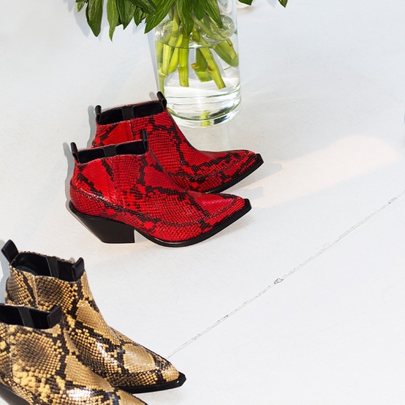 H&M STUDIO AW 2016 red ankle boot size 41 - Picture 7 of 7